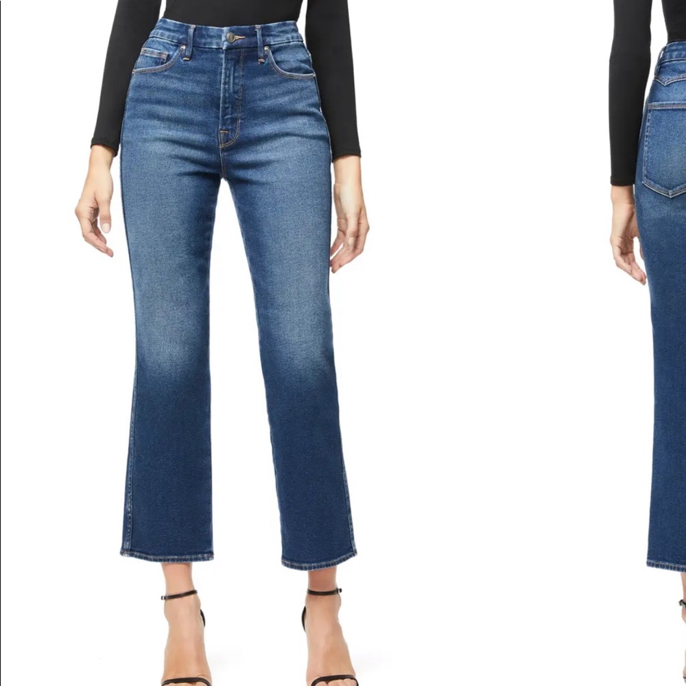 Good American Good Curve western yoke jean